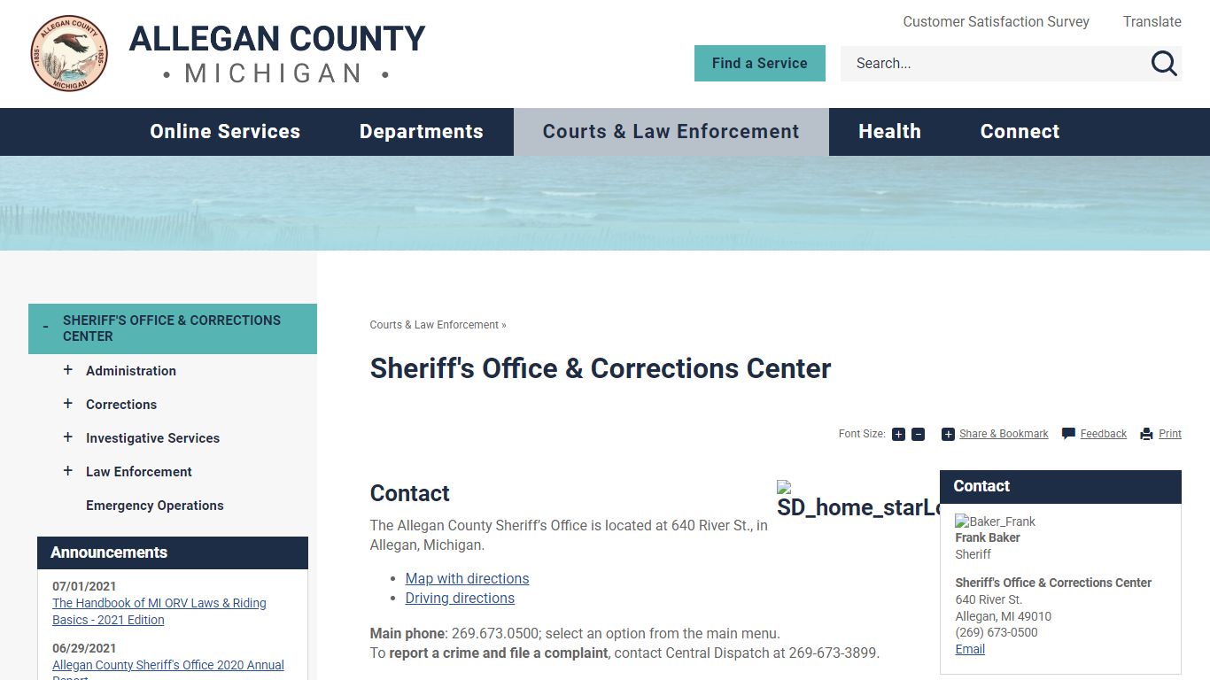 Sheriff's Office & Corrections Center | Allegan County, MI